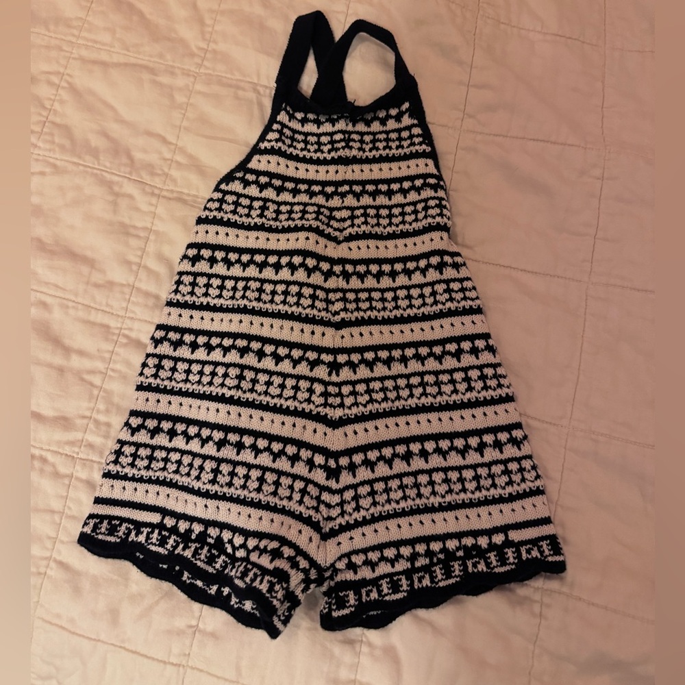Zara knit toddler romper
